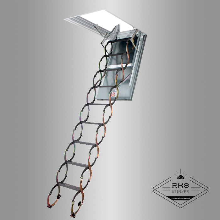 Чердачная металлическая огнестойкая лестница FAKRO LSF 60х90х300 в Белгороде